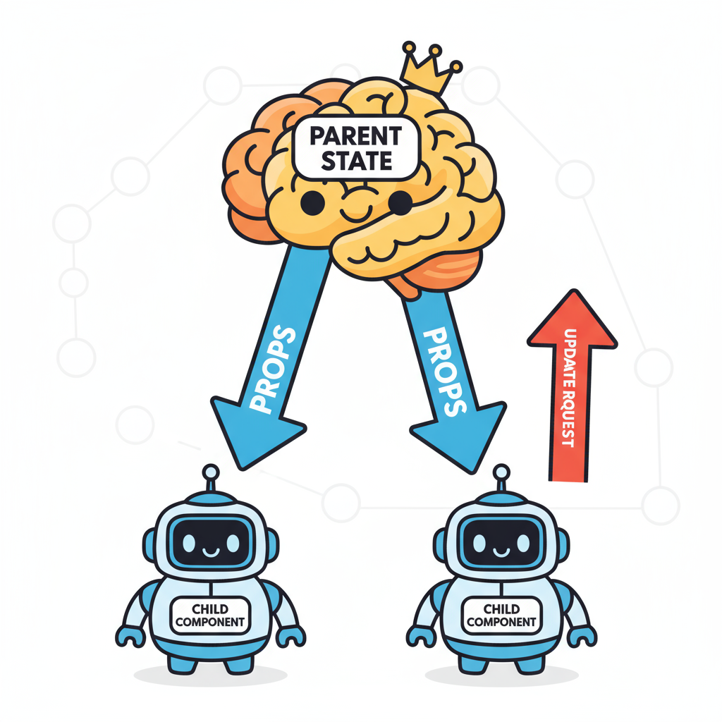 React's Chain of Command: Parent-Child Communication and Lifting State Up